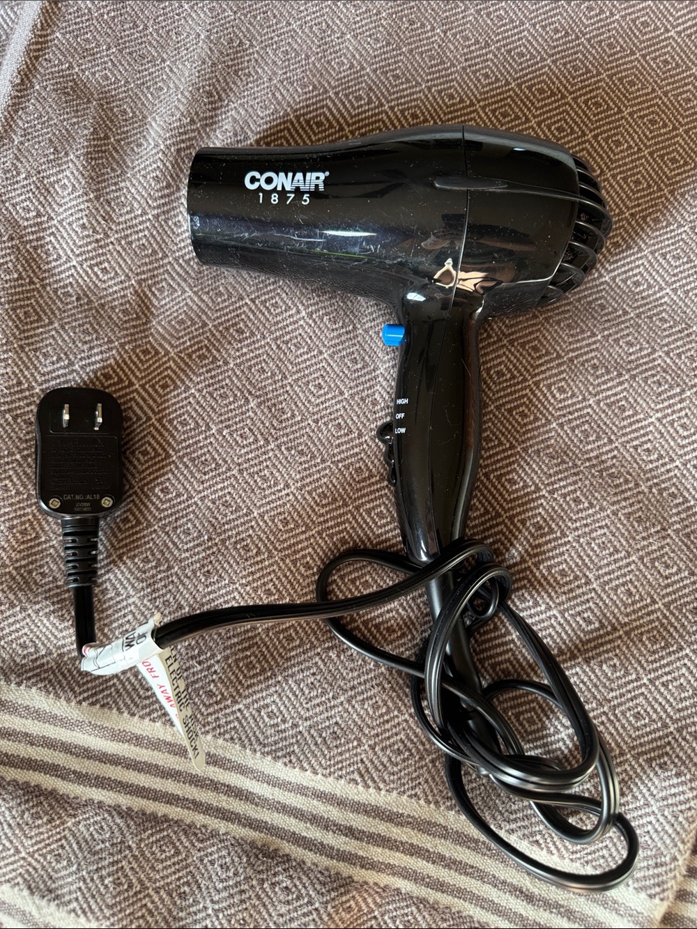 CONAIR 1875W Compact Hair Dryer - Black